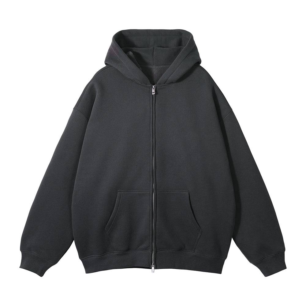 350GSM Loose Fit Zip Up Hoodie