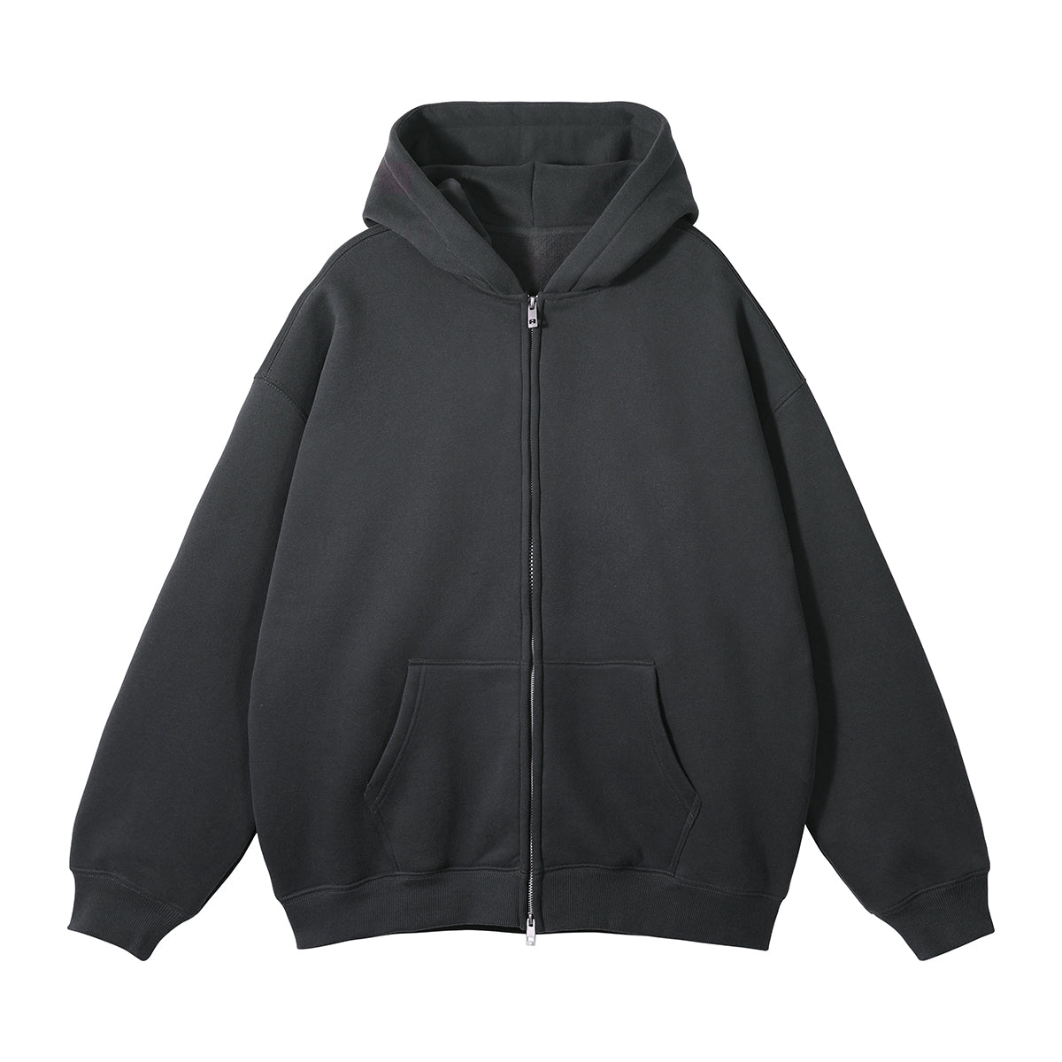 350GSM Loose Fit Zip Up Hoodie