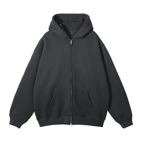 350GSM Loose Fit Zip Up Hoodie