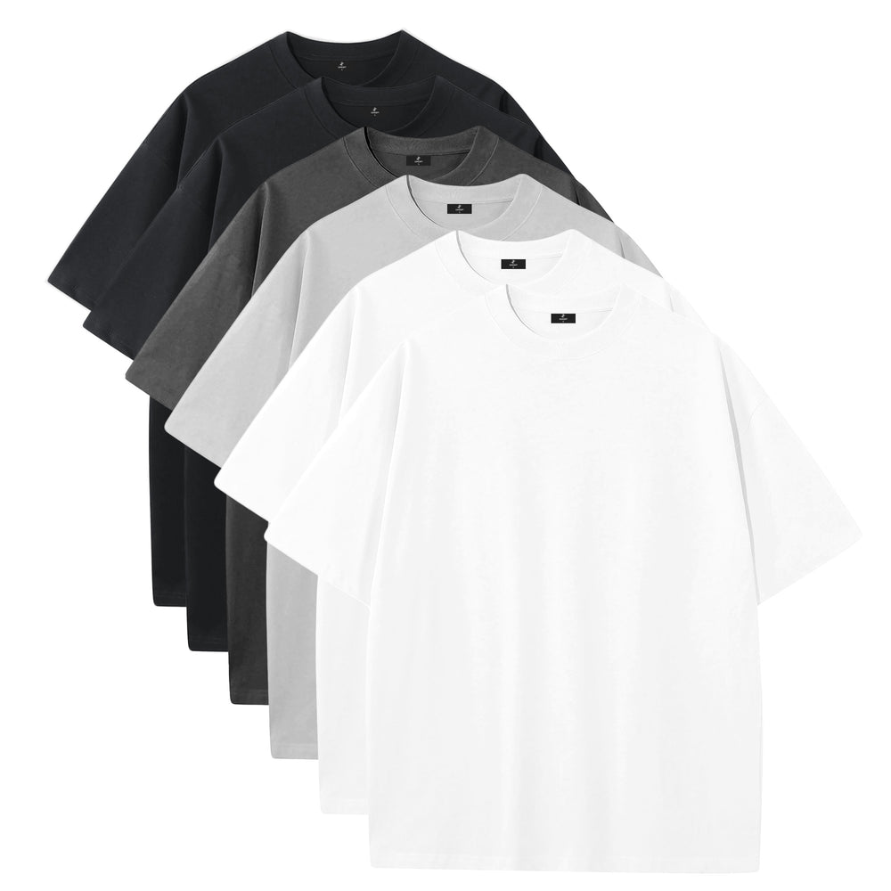 Monochrome 6-Pack - 275GSM Heavy Loose Fit T-Shirt